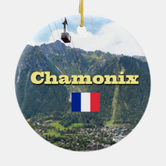 Chamonix - Mont Blanc Ceramic Tree Decoration