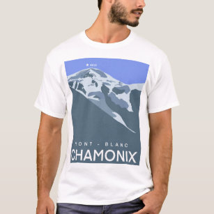 Chamonix, Mont-Blanc, digitally drawn, souvenir  T-Shirt