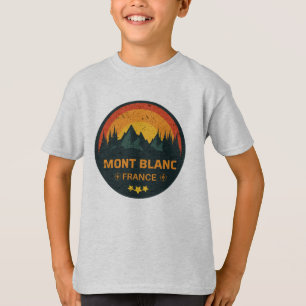 Chamonix Mont Blanc France and Italy borders T-Shirt