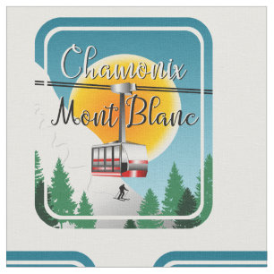 Chamonix Mont Blanc France Fabric