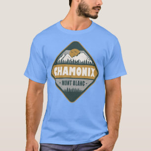 Chamonix Mont Blanc France Vintage Hiking Design T-Shirt