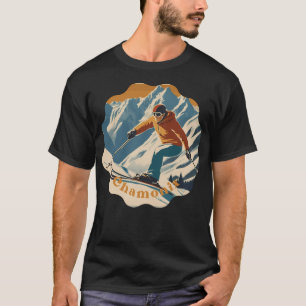 Chamonix Mont Blanc France - Vintage Travel T-Shirt
