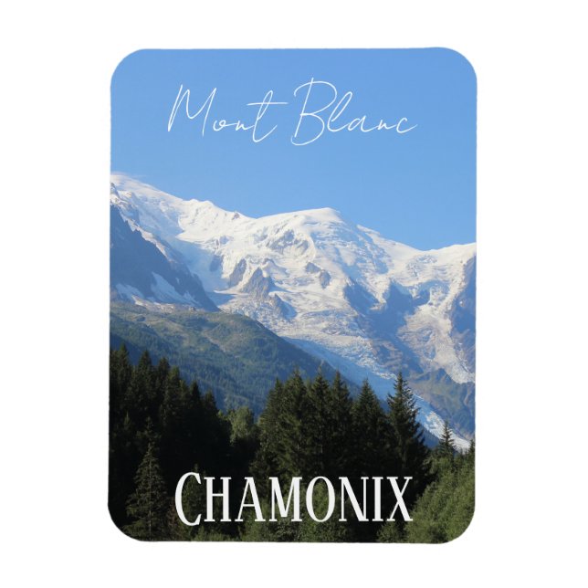 Chamonix, Mont Blanc, French Alpes, summer Magnet (Vertical)