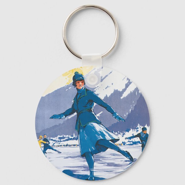 Chamonix-Mont Blanc Key Ring (Front)