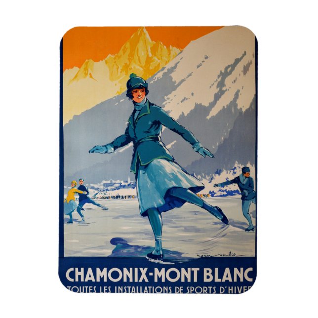 Chamonix – Mont Blanc Magnet (Vertical)