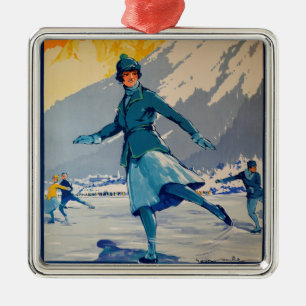 Chamonix – Mont Blanc Metal Tree Decoration
