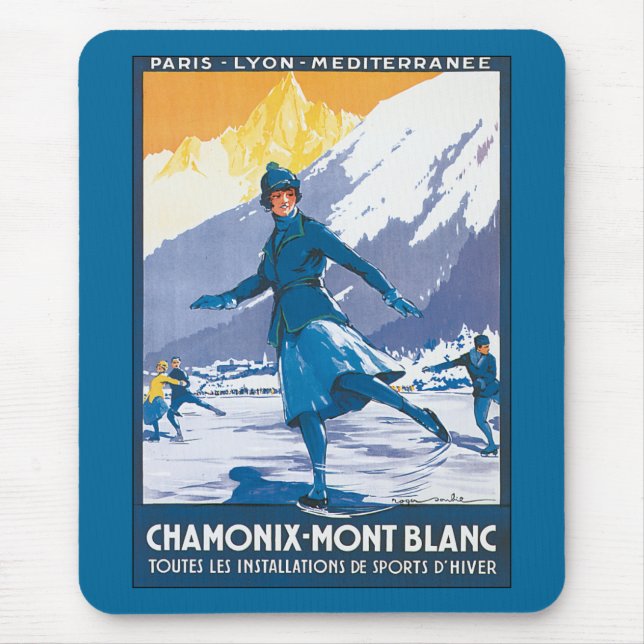 Chamonix-Mont Blanc Mouse Mat (Front)