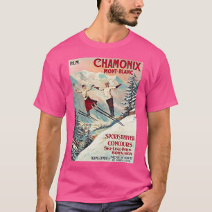 Chamonix Mont Blanc - Vintage Poster T-Shirt