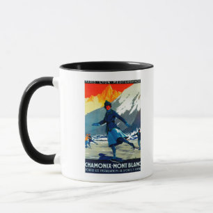 Chamonix-Mont Blanc Vintage PosterEurope Mug