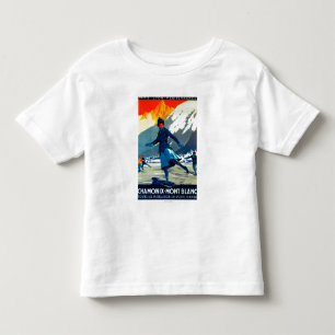 Chamonix-Mont Blanc Vintage PosterEurope Toddler T-Shirt