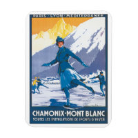 Chamonix Mont Blanc Vintage Travel Poster