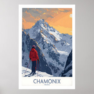 Chamonix Ski Print - France 1