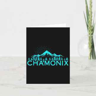 Chamonix Ski Resort France Alpine Skiing French Al Card