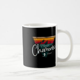 Chamonix Ski Resort France Alpine Skiing Vintage F Coffee Mug