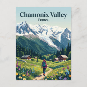 Chamonix Valley France Postcard