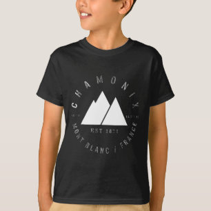 Chamonix Valley Mont Blanc France Skiing Snowboard T-Shirt