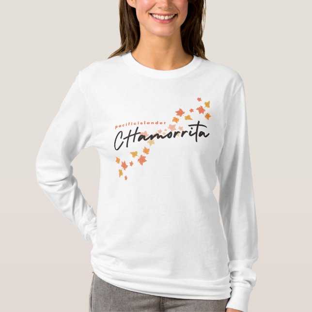 Chamorrita Pacific Islander Long Sleeve T-Shirt (Front)
