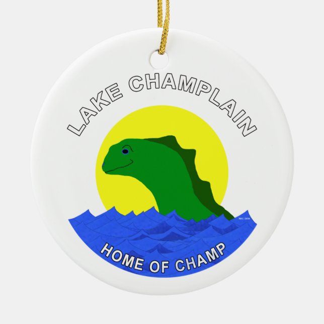 Champ Ceramic Tree Decoration (Front)