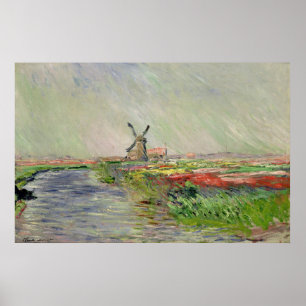 Champ de Tulipes en Hollande - Claude Monet - 1886 Poster