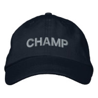 CHAMP EMBROIDERED BASEBALL CAP