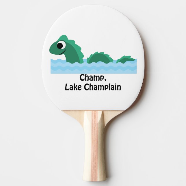Champ, Lake Champlain Ping Pong Paddle (Front)