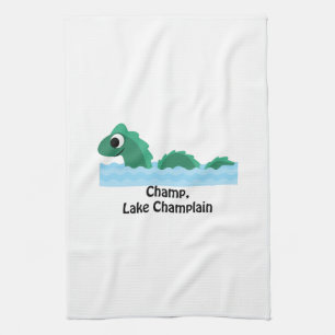Champ, Lake Champlain Tea Towel