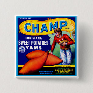 Champ Sweet Potatoes 15 Cm Square Badge