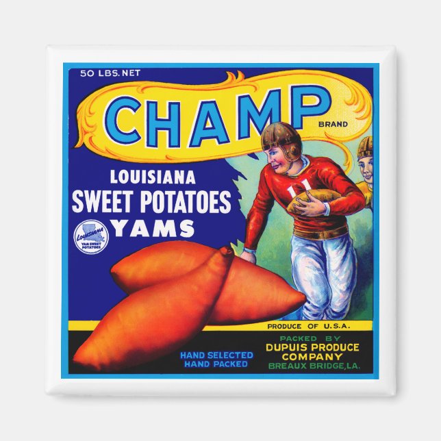 Champ Sweet Potatoes Magnet (Front)