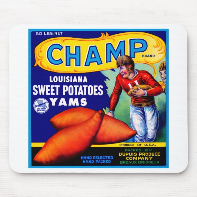 Champ Sweet Potatoes Mouse Mat (Front)