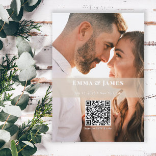 Champagne Ampersand Photo Save the Date Wedding Invitation