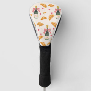   Champagne and Croissants Golf Head Cover
