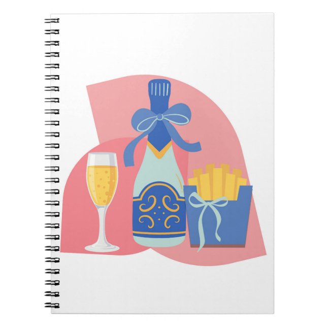  Champagne and Fries Notebook (Front)