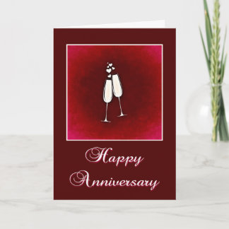 Champagne Anniversary Card