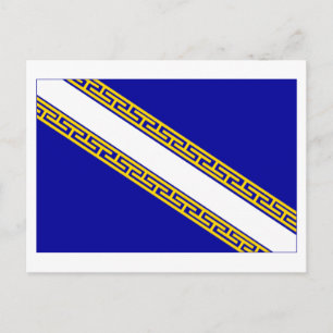 Champagne-Ardenne flag Postcard