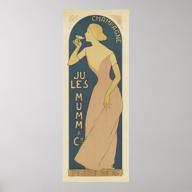 Champagne Art Nouveau Posters (Front)