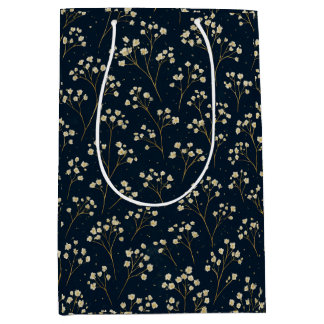 Champagne Baby's Breath Scatter Gift Bag