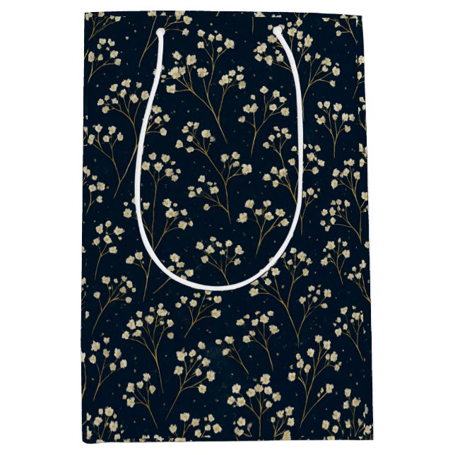 Champagne Baby's Breath Scatter Gift Bag (Front)