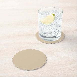 Champagne Beige  Paper Coaster