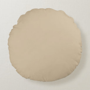 Champagne Beige  Round Cushion