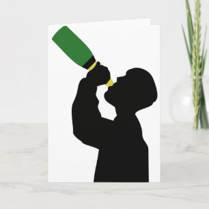 champagne birthday boozer card