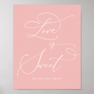 Champagne Blush Bridal Shower Love is Sweet Sign