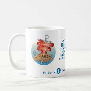 Champagne Boating on a Beer Budget Coffee Cup! Mug