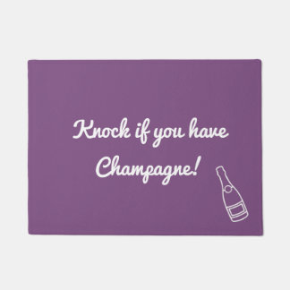 Champagne Bottle Door Mat