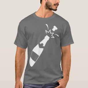 Champagne Bottle Ladies Night Trendy Aesthetic T-Shirt
