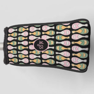 Champagne Bottle Pattern Ladies Golf Head Cover