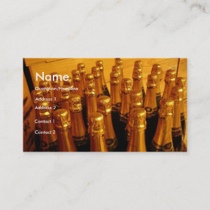 Champagne Bottles Business Card