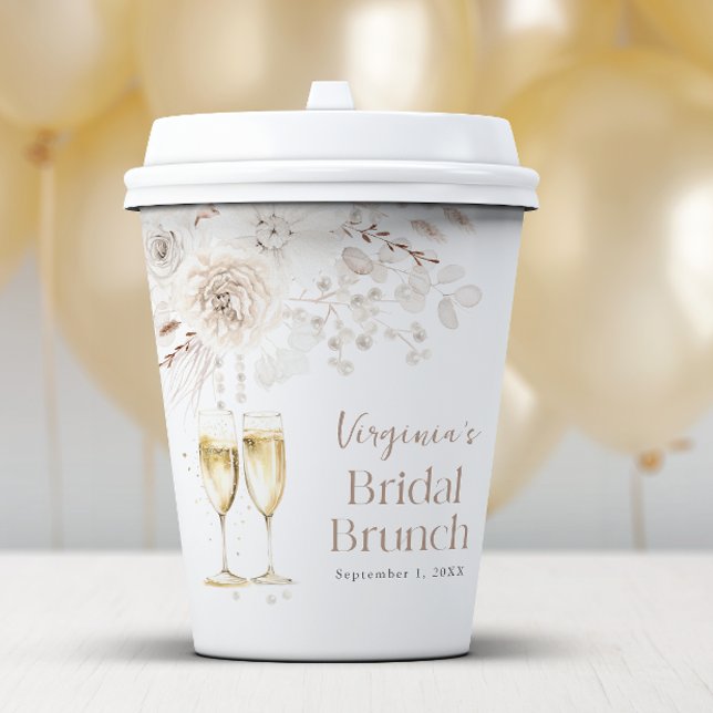 Champagne Bridal Brunch Paper Cups (Champagne Bridal Brunch Paper Cups
)