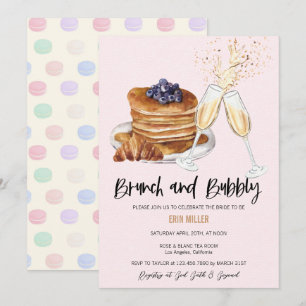 Champagne Bridal Shower   Brunch Invitations