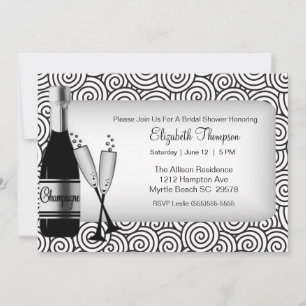 Champagne Bridal Shower Invitation