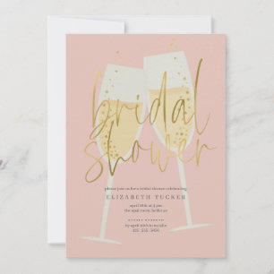 Champagne Bridal Shower Invitation